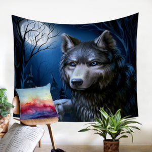 Moon Wolf SW2026 Tapestry