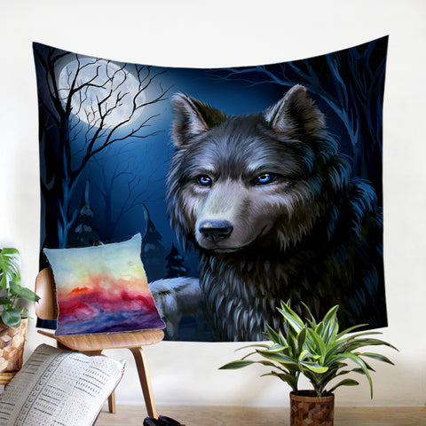 Image of Moon Wolf SW2026 Tapestry