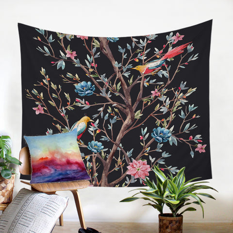 Image of Birds & Flowers SW2325 Tapestry