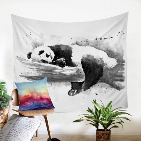 Image of Snoozing Panda SW2407 Tapestry