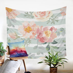 Watercolored Flower SW2409 Tapestry