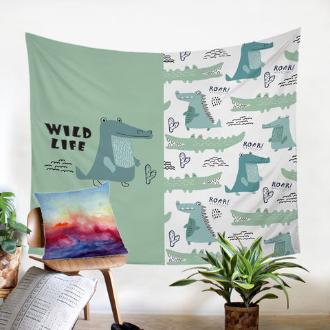 Image of Wild Life Crocodile SW2084 Tapestry