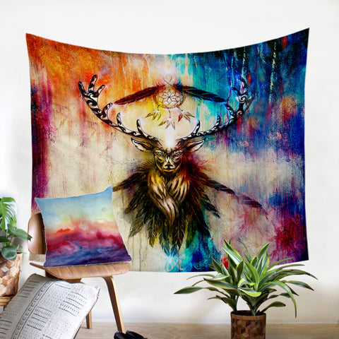 Image of Antler Dream Catcher SW2042 Tapestry