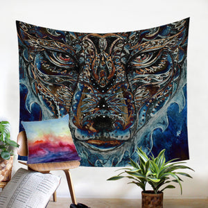 Stylized Cheetah SW1637 Tapestry