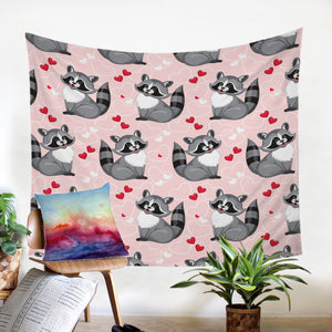 Racoon Love SW1674 Tapestry