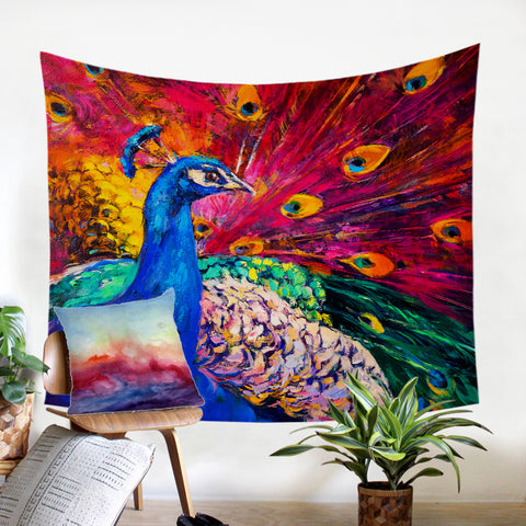 Image of Painted Peacock SW2236 Tapestry