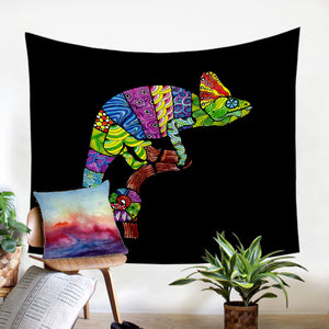 Stylized Chameleon SW2008 Tapestry