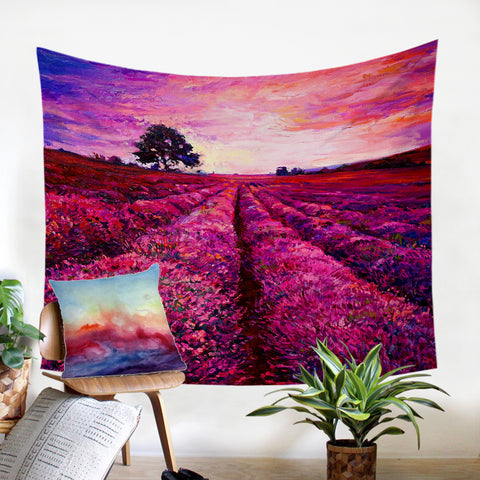 Image of Painted Lavender Fields SW2251 Tapestry
