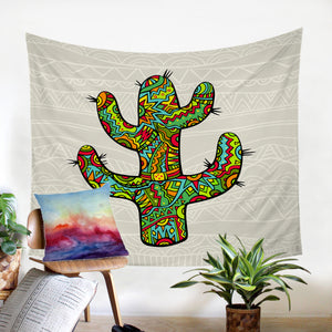 Stylized Cactus SW1890 Tapestry