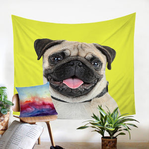 Cute Pug SW2406 Tapestry