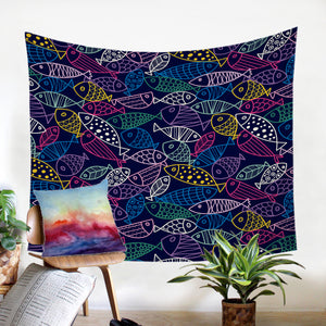 Fish Motif SW2184 Tapestry
