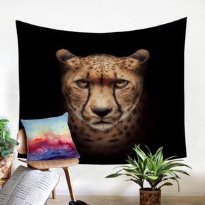 3D Cheetah Mugshot SW2506 Tapestry