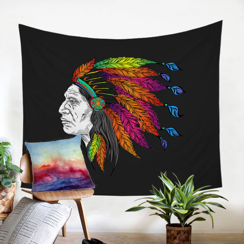 Image of Native American Inspired SW2079 Tapestry