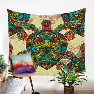 Stylized Turtle SW1650 Tapestry