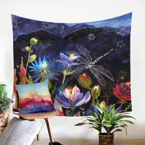 Image of Night Dragonfly SW2052 Tapestry