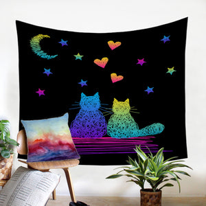 Cat Couple SW1746 Tapestry