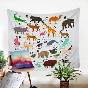 Animal Alphabet SW1713 Tapestry