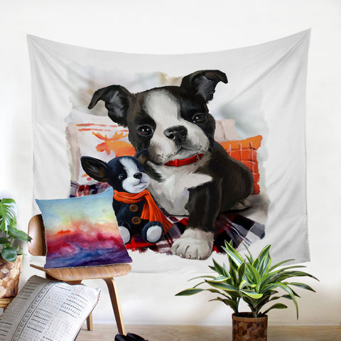 Image of Cute Puppies SW2408 Tapestry
