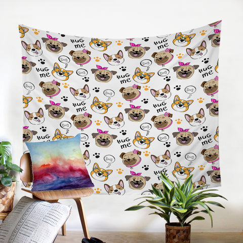 Image of Hug Me Puppies SW2433 Tapestry