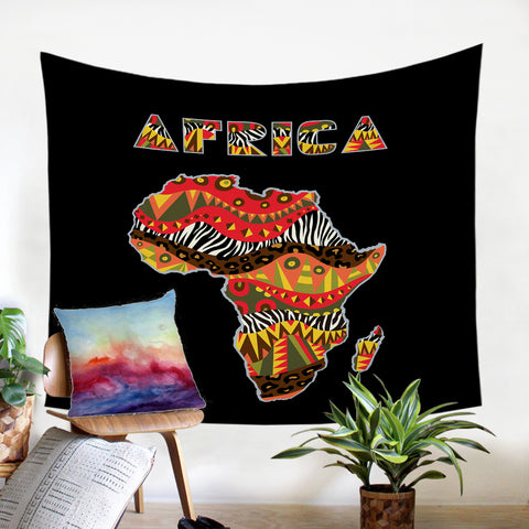 Image of Africa Continent SW1824 Tapestry