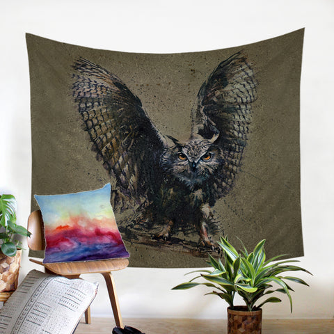 Image of Owl Stance SW2040 Tapestry