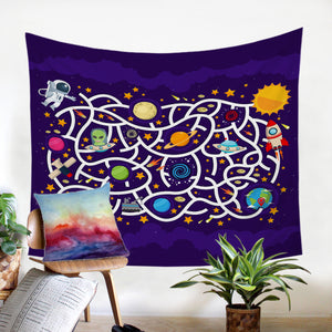 Space Maze SW1711 Tapestry