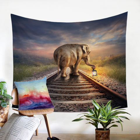 Image of Elephant Rail SW1891 Tapestry