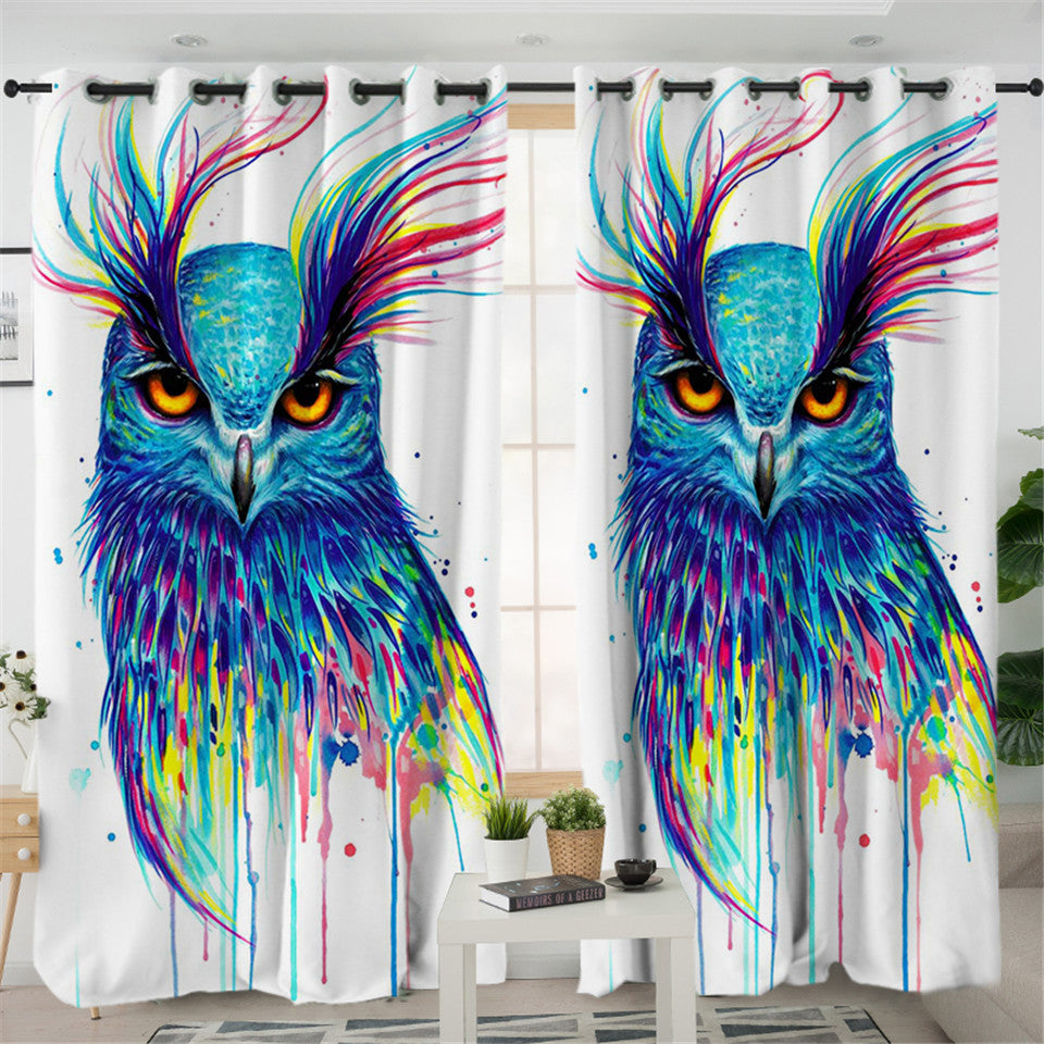 Pixie Owl 2 Panel Curtains