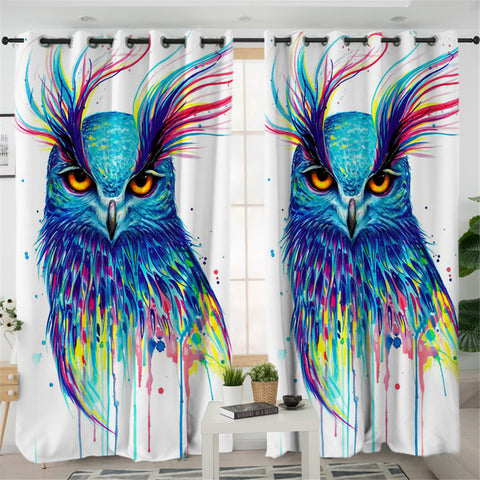 Image of Pixie Owl 2 Panel Curtains