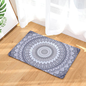 Gray Mandala Decoration Door Mat