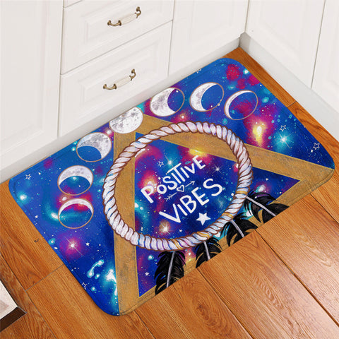 Image of Positive Vibes Moon Phases Door Mat