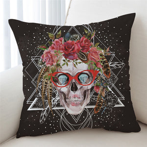 Gaudy Skull Cushion Cover - Beddingify