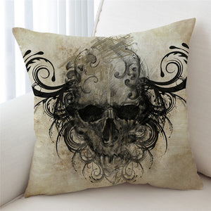 Stylized Decomposed Skull Cushion Cover - Beddingify