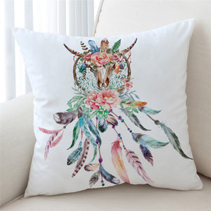 Flowery Trophy Head Cushion Cover - Beddingify