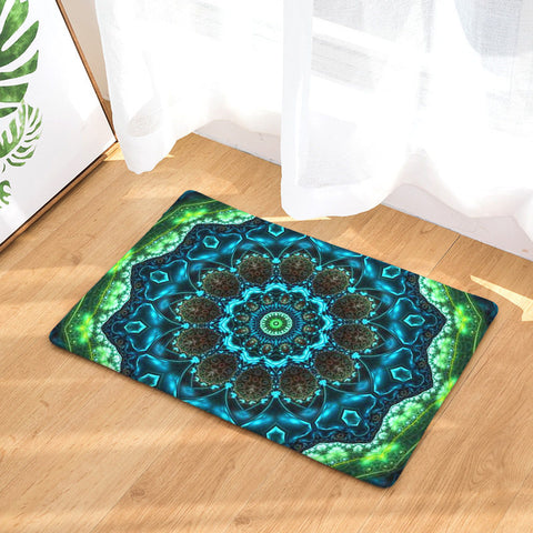 Image of Green&Blue Abyss Door Mat