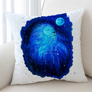 Blue Leo Galaxy Cushion Cover - Beddingify