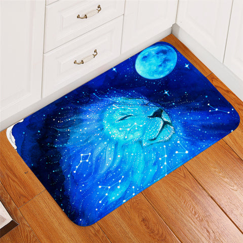 Image of Blue Leo Constellation Door Mat