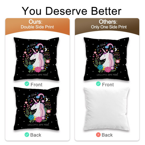 Image of 3D Unicorn Dreamy Cushion Cover - Beddingify