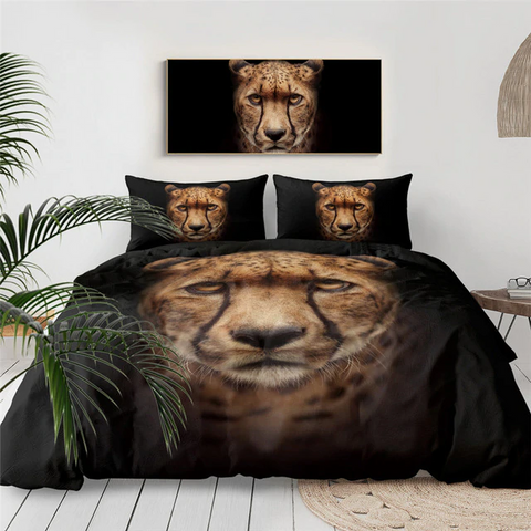 Image of Cheetah Black Bedding Set - Beddingify