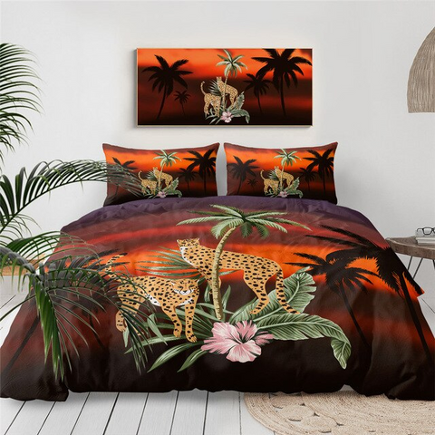 Image of Sunset Cheetah Bedding Set - Beddingify