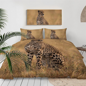 3D Cheetah Comforter Set - Beddingify