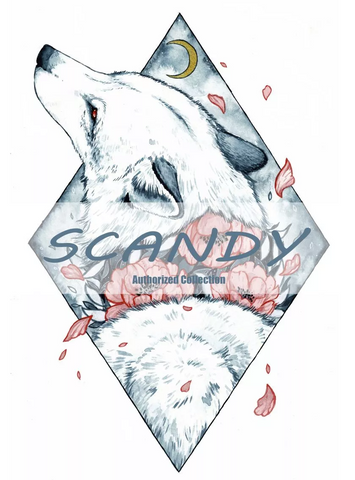 Image of Wolf Skull by Scandy Girl Bedding Set - Beddingify