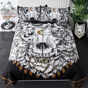 Wolf Skull by Scandy Girl Bedding Set - Beddingify