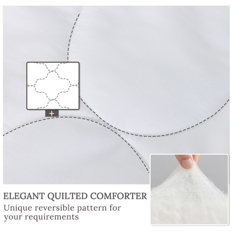 Image of White & Mint Waves SWBD3355 Comforter Set