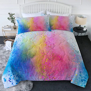 4 Pieces Color Dissolve Comforter Set
