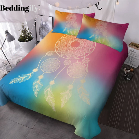 Image of Colorful Dreamcatcher Bedding Set - Beddingify