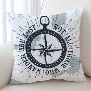 Travel Compass Cushion Cover - Beddingify