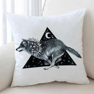 Crystalized Wolf Cushion Cover - Beddingify