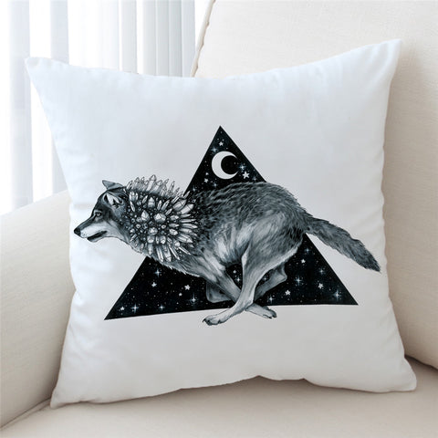 Image of Crystalized Wolf Cushion Cover - Beddingify