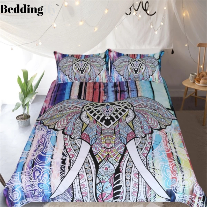Mandala Elephant Comforter Set - Beddingify